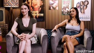 PODCAST ADULT TIME – Hailey Rose a Hazel Moore – Krátke kráľovné, voľné použitie „coregasmov“