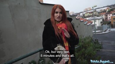 Public Agent: Horúca ryšavka s fantastickým guľatým zadkom ošukaná cudzím chlapom