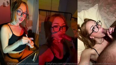 Sexi kočka Call Me Slo má po fajke sperma na okuliaroch