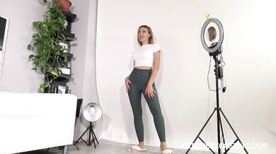 Fotenie horúcej blondínky na Czech Sex Castingu