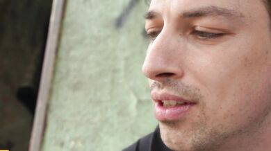 Špinavá suka ošukaná na špinavom mieste