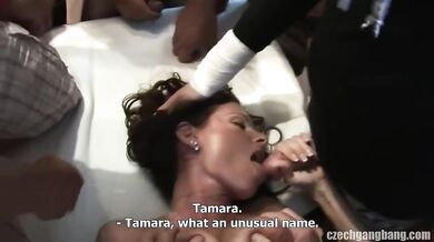 České gangbang porno video